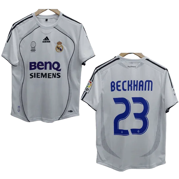 Beckham 2006-07 Real Madrid Home Jersey Retro Collection
