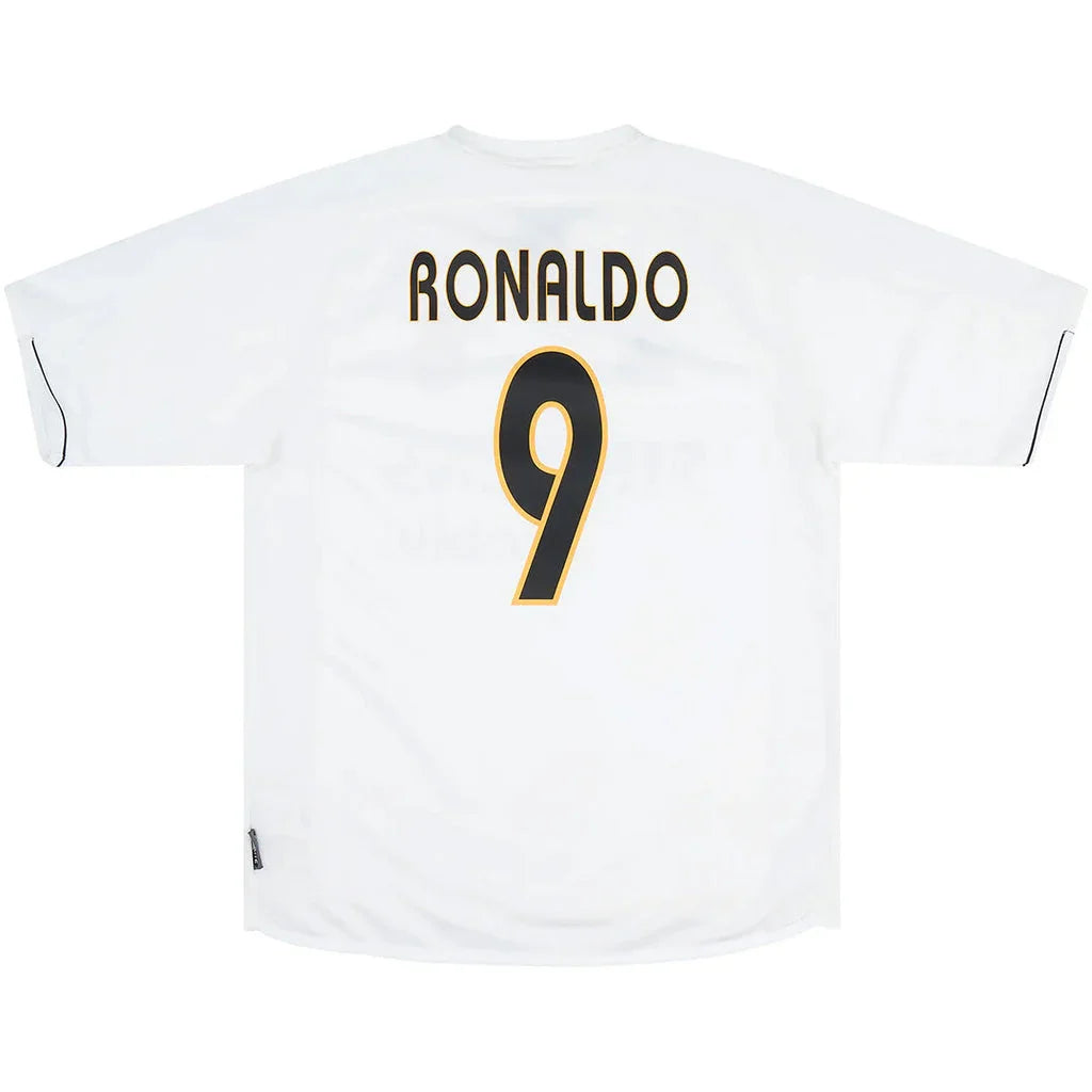 Ronaldo #9 Real Madrid Home Retro Jersey 2003/04