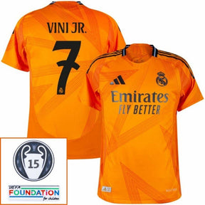 Real Madrid Away Fan Jersey 2024/25 Patches UCL UEFA Foundation (Official Printing)