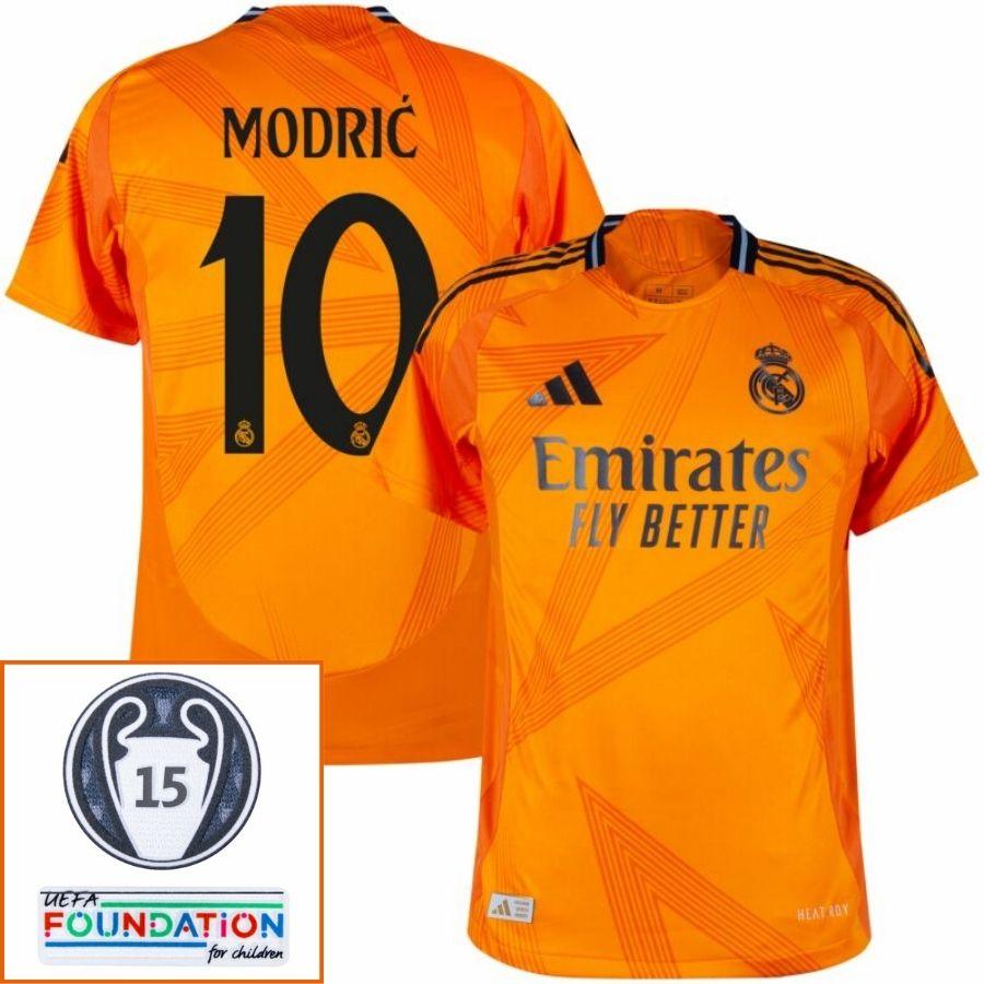 Real Madrid Away Fan Jersey 2024/25 Patches UCL UEFA Foundation (Official Printing)