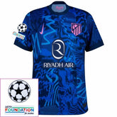 Atlético Madrid Third Fan Jersey 2024/25 Patches UCL UEFA Foundation (Official Printing)