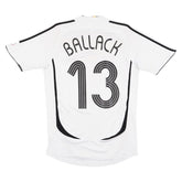 Germany Ballack 13 Retro Home 2006 Fan Jersey