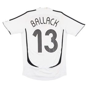 Germany Ballack 13 Retro Home 2006 Fan Jersey