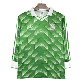 Germany Retro Away 1990 Long Sleeve Fan Jersey