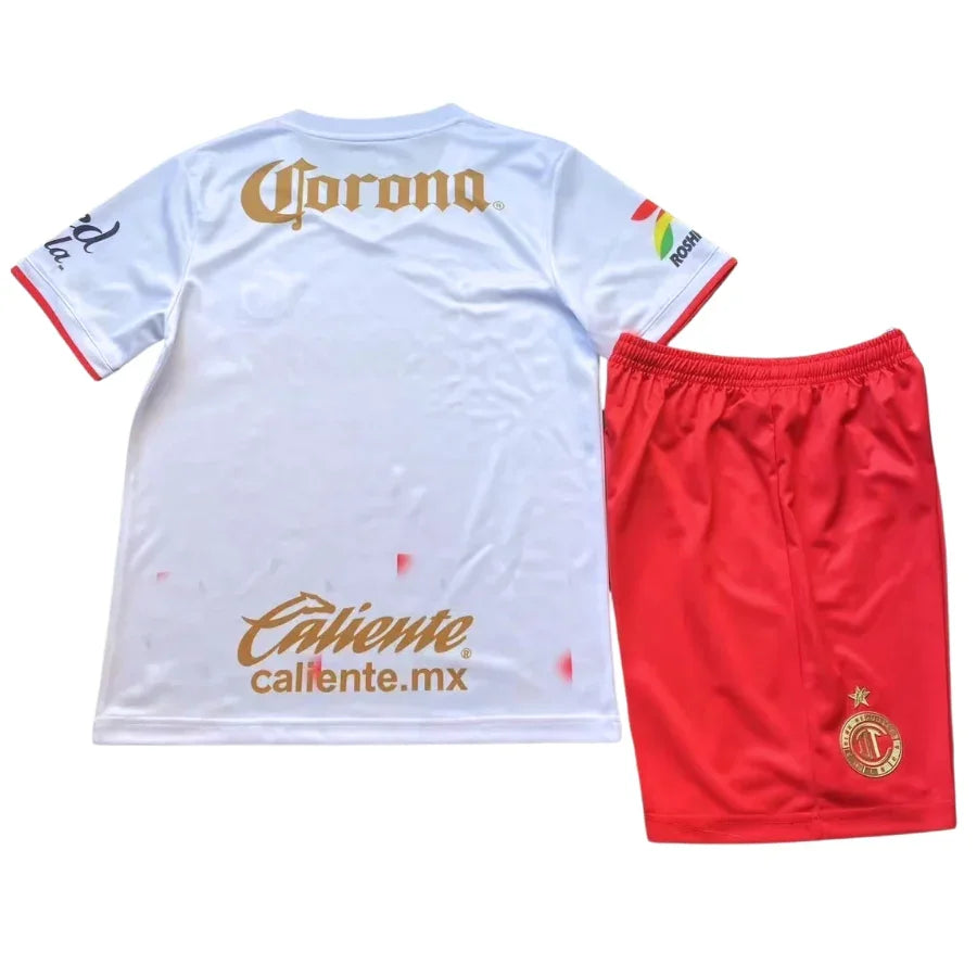 Kids Kit Deportivo Toluca Away Fan Jersey 2025/26
