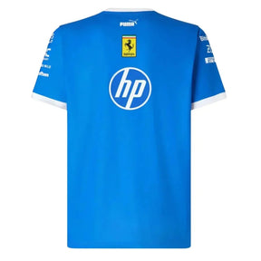 Scuderia Ferrari 2025 Team Monza T-Shirt -  Formula 1 F1 Formula One Blue Scozia