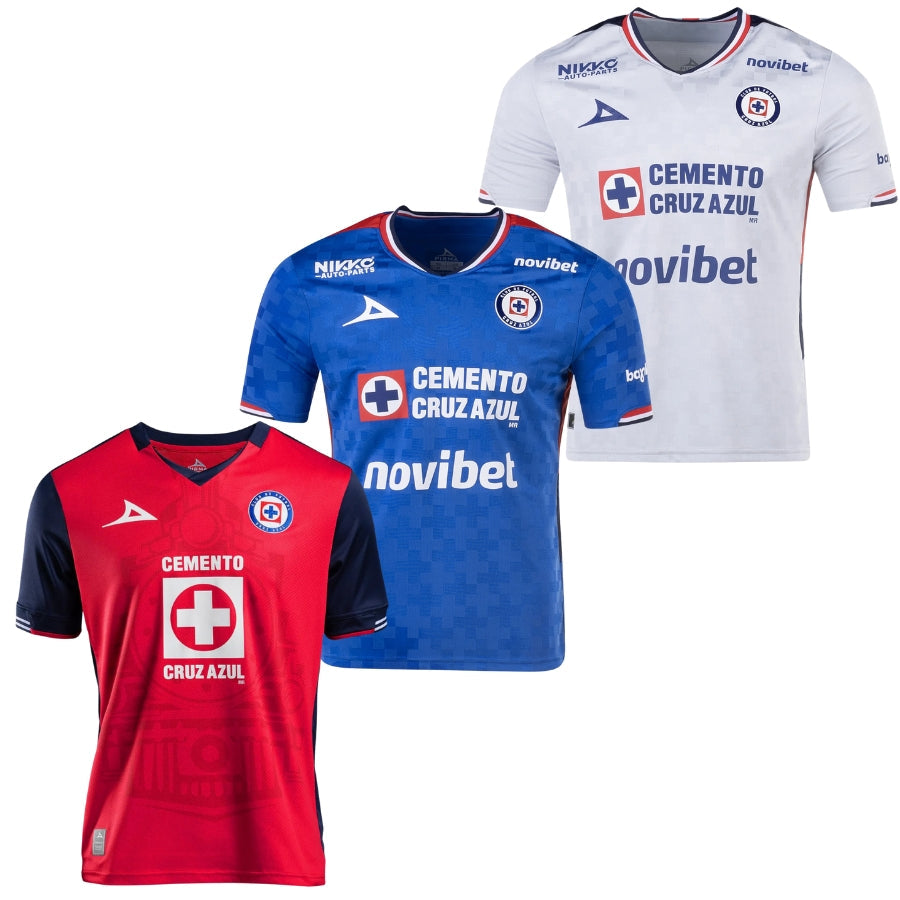 Cruz Azul Fan Jersey Home, Away y Third 2025/26 - Kit 3 Fan Jersey