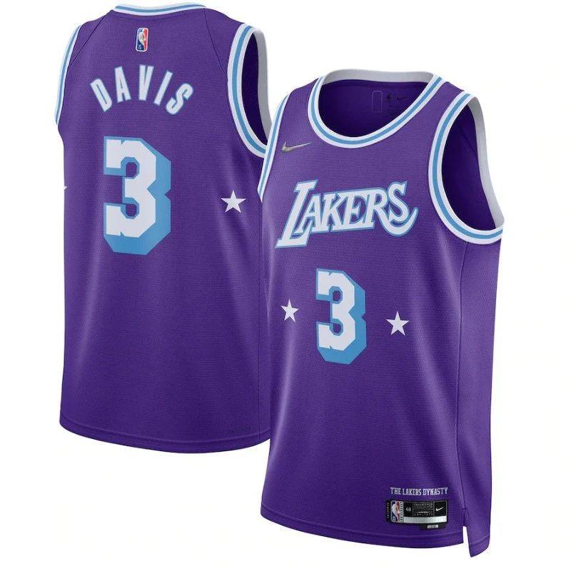 Anthony Davis Los Angeles Lakers 2022 NBA Jersey - Purple