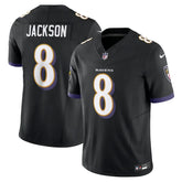 NFL Baltimore Ravens Black Lamar Jackson 8 Limited