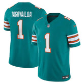 NFL Miami Dolphins Acqua Limited Jersey Tua Tagovailoa 1 Ciano