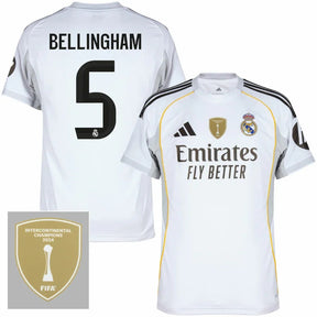 Real Madrid Home Bellingham 5 Fan Jersey 2025/26 FIFA Intercontinental Patch