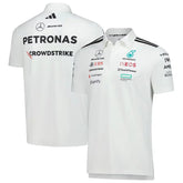 Mercedes-AMG Petronas F1 Team Adidas Wear Polo - White Formula 1 F1 Formula One