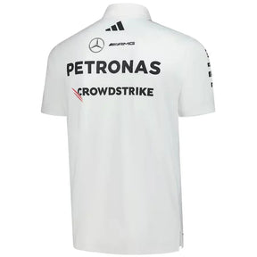 Mercedes-AMG Petronas F1 Team Adidas Wear Polo - White Formula 1 F1 Formula One