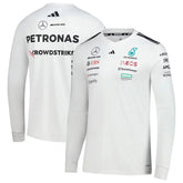 Mercedes-AMG Petronas F1 Team Adidas Long Sleeve Jersey - White Formula 1 F1 Formula One