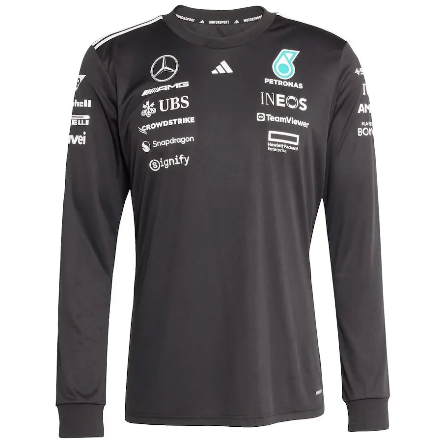 Mercedes-AMG Petronas F1 Team Adidas Long Sleeve Jersey - Black Formula 1 F1 Formula One