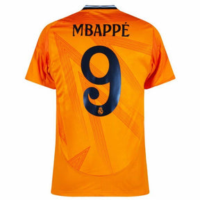Real Madrid Mbappé 9 Away Fan Jersey 2024/25 Patches UCL UEFA Foundation (Official Printing)