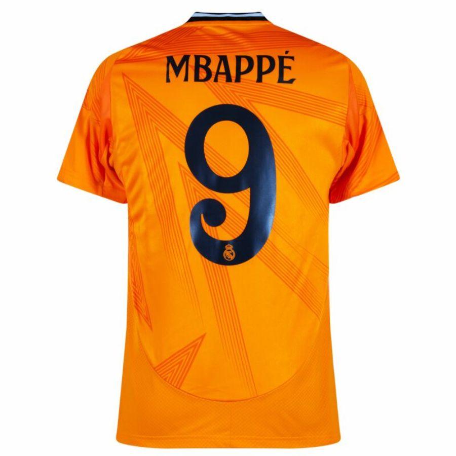 Real Madrid Mbappé 9 Away Fan Jersey 2024/25 Patches UCL UEFA Foundation (Official Printing)