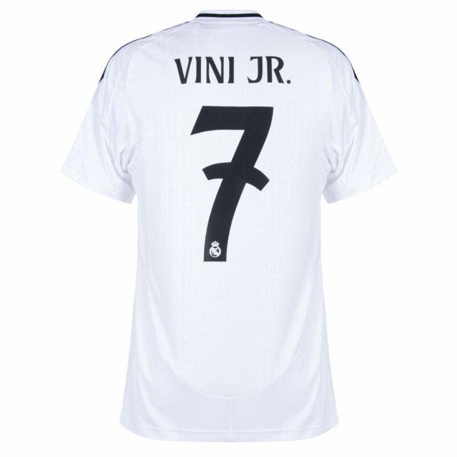 Real Madrid Vini JR. 7 Home Fan Jersey 2024/25 Patches UCL UEFA Foundation (Official Printing)