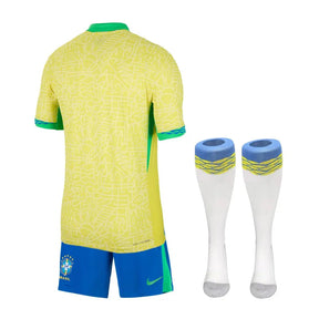 Kids KIT Brazil Home Jersey 2024/25