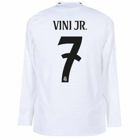 Real Madrid Home Long Sleeve Fan Jersey 2024/25 Vini Jr. 7